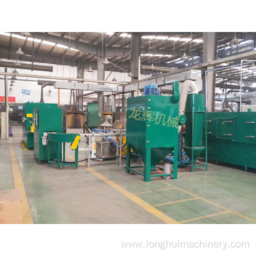 Brake pad electrostatic coating line